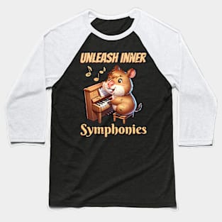 Capybara Music T-shirt Baseball T-Shirt